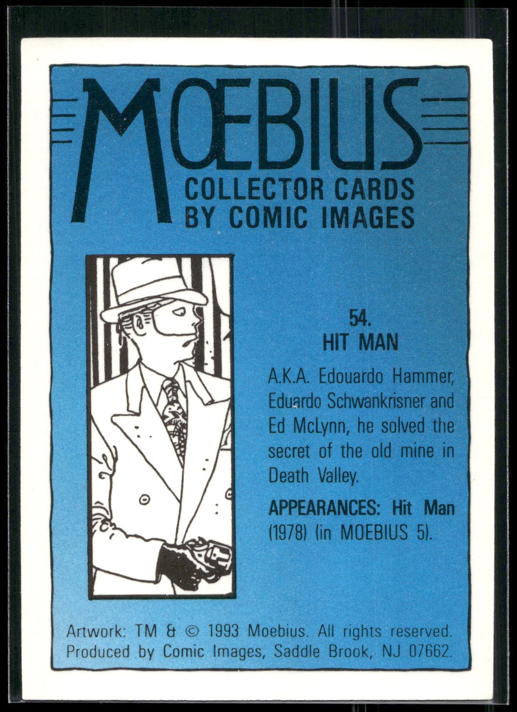 1993 Comic Images Moebius #54 Hit Man