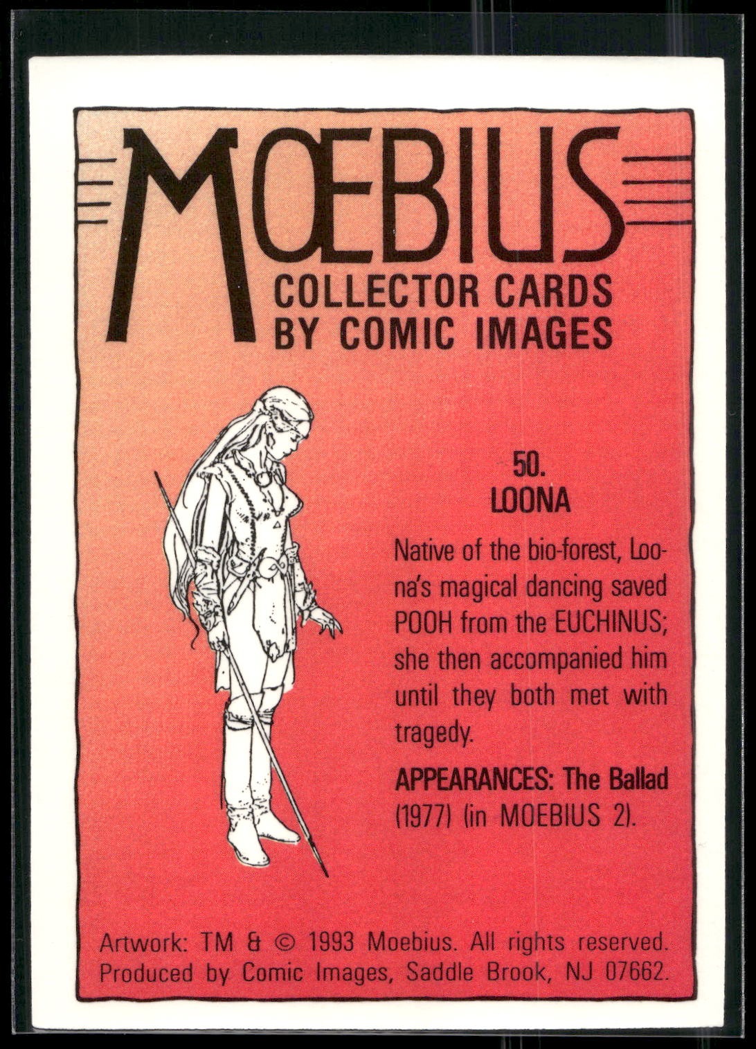 1993 Comic Images Moebius #50 Loona