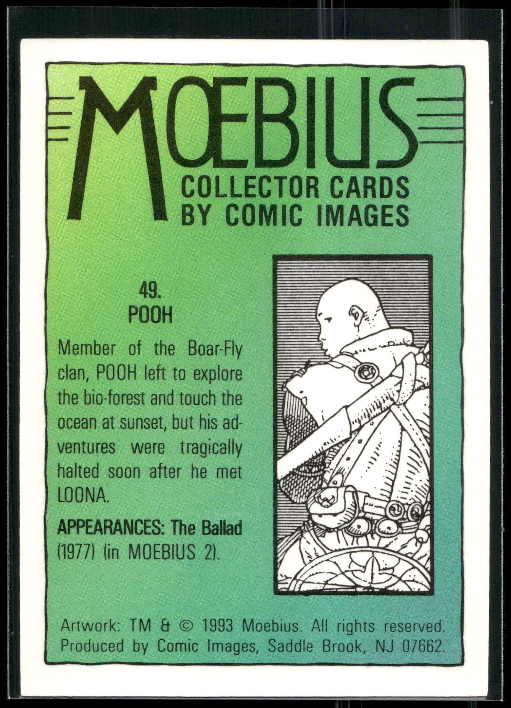 1993 Comic Images Moebius #49 Pooh