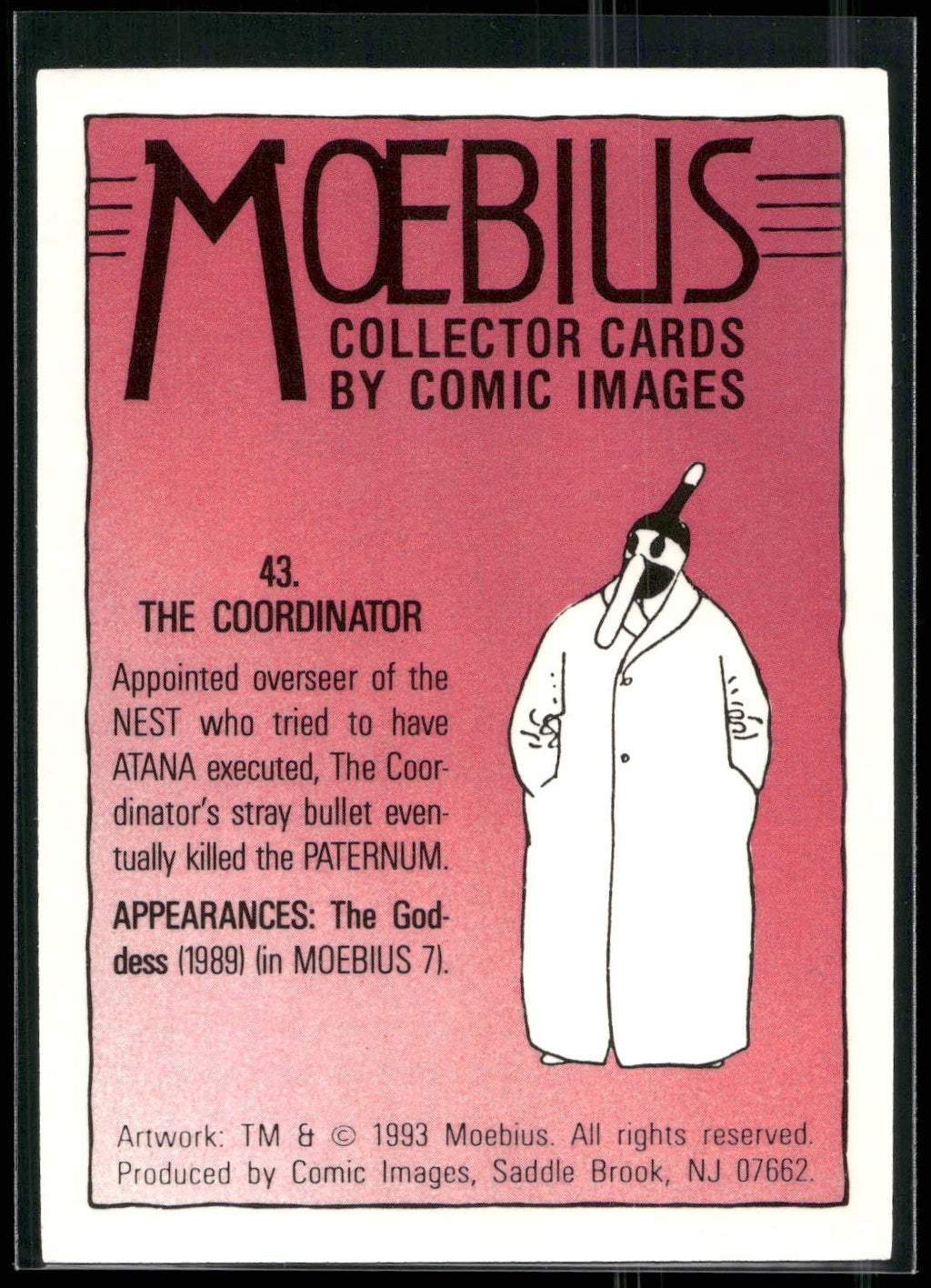1993 Comic Images Moebius #43 The Coordinator