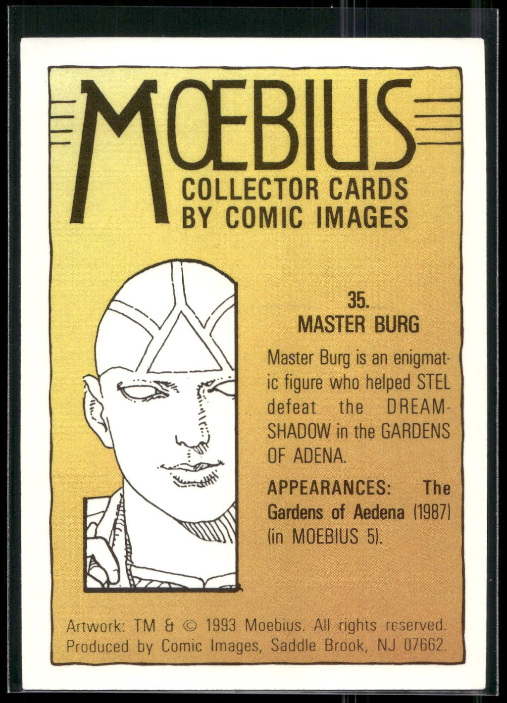 1993 Comic Images Moebius #35 Master Burg