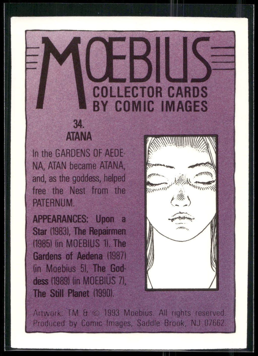 1993 Comic Images Moebius #34 Atana