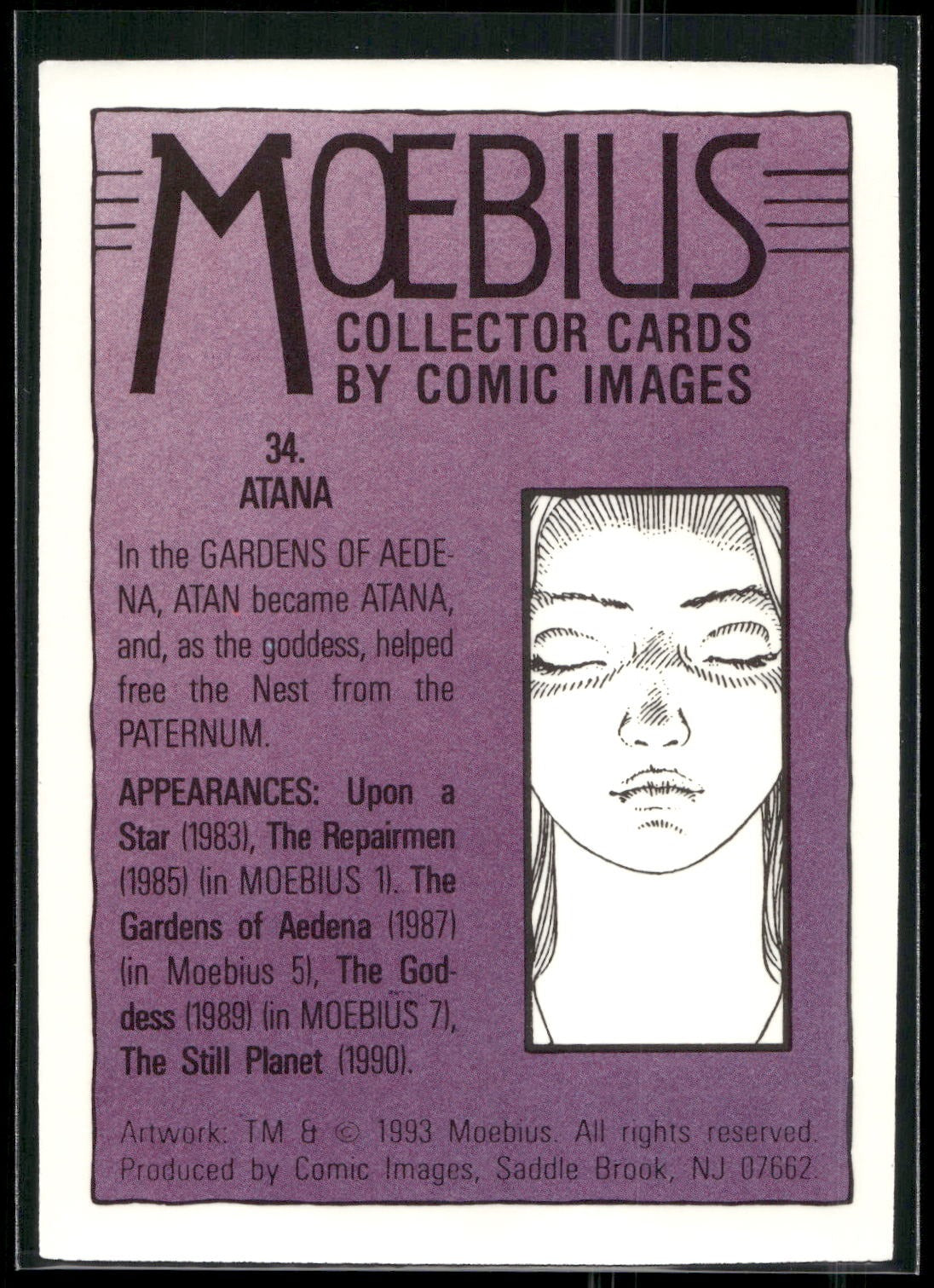 1993 Comic Images Moebius #34 Atana