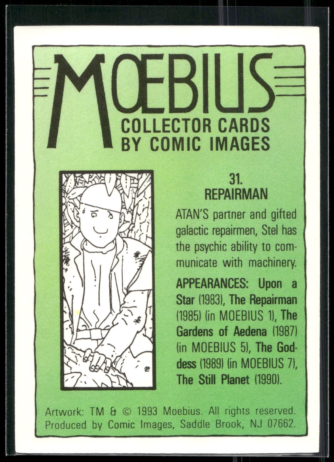 1993 Comic Images Moebius #31 Repairman
