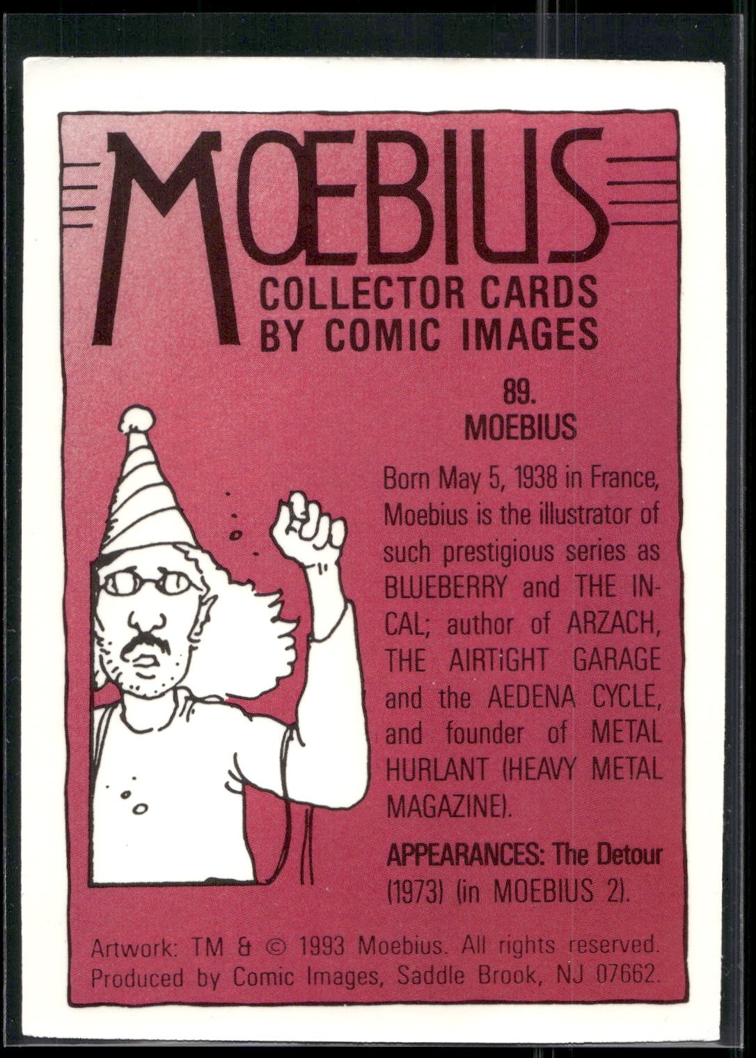 1993 Comic Images Moebius #89 Moebius
