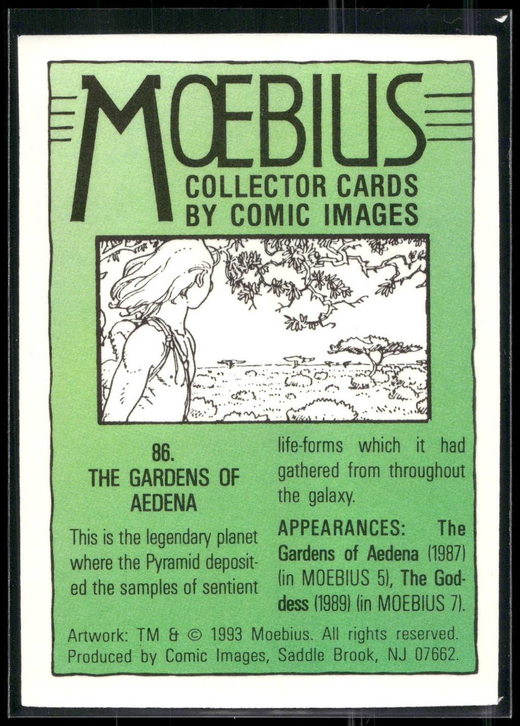 1993 Comic Images Moebius #86 The Gardens of Aedena