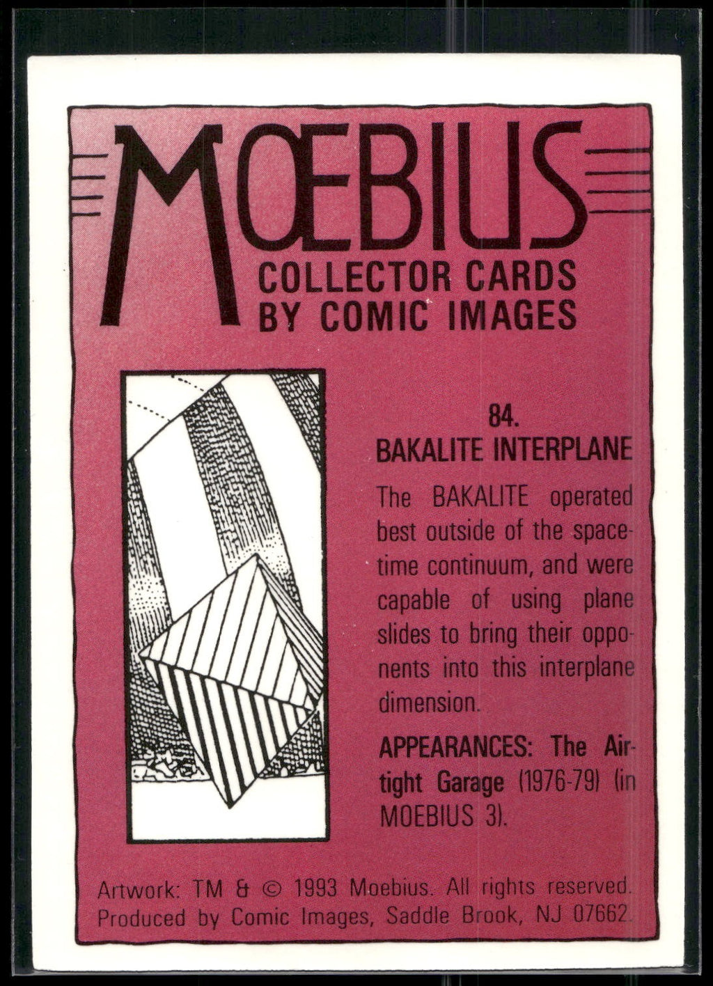 1993 Comic Images Moebius #84 Bakalite Interplane