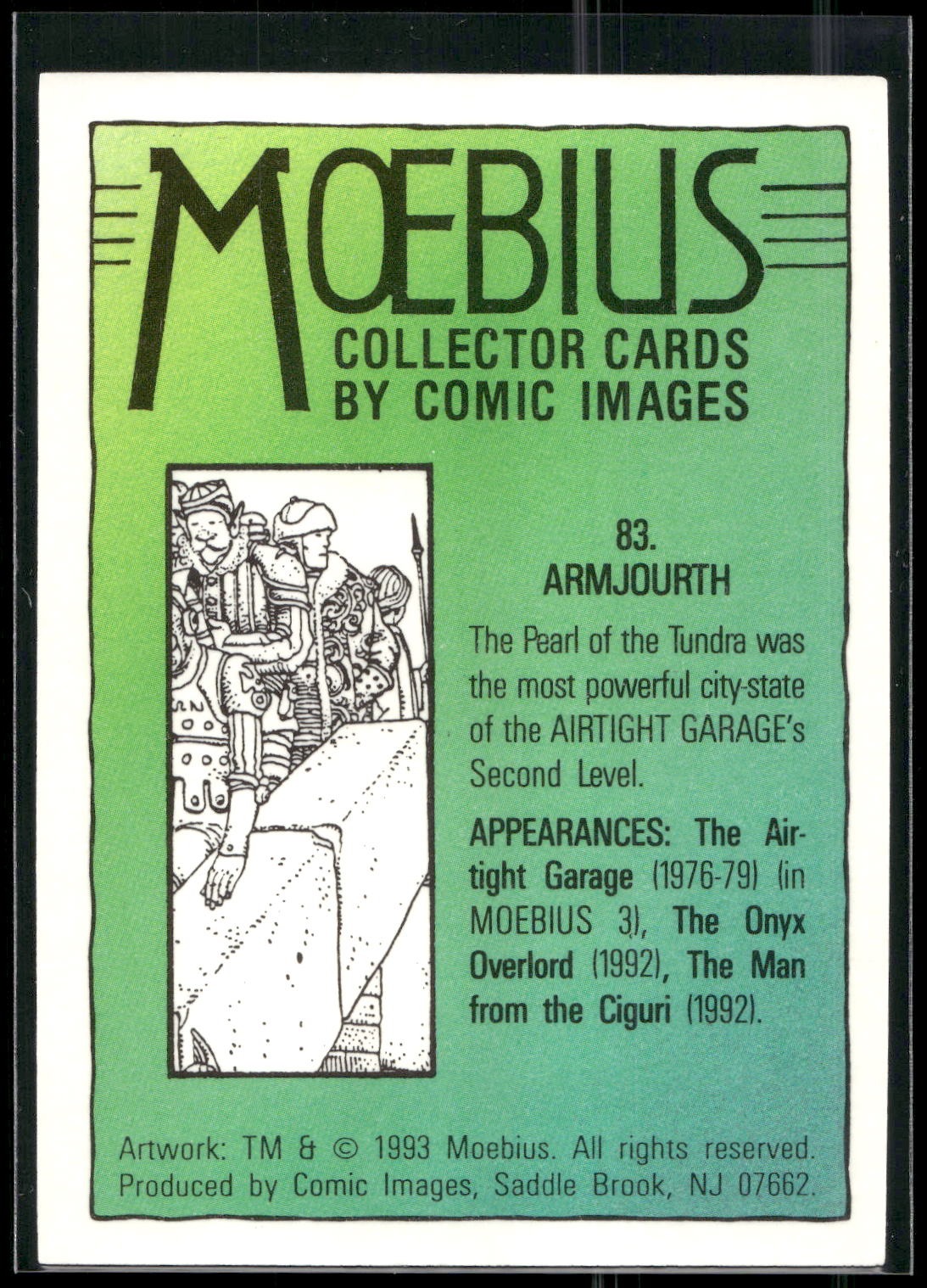 1993 Comic Images Moebius #83 Armjourth