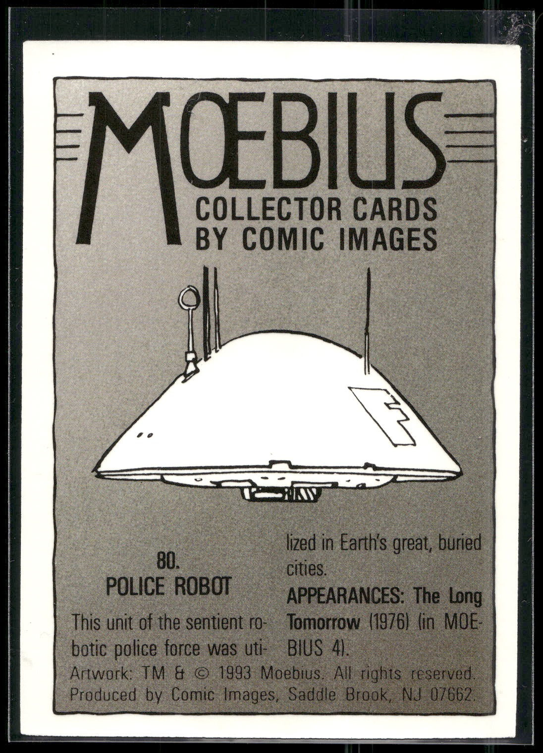 1993 Comic Images Moebius #80 Police Robot
