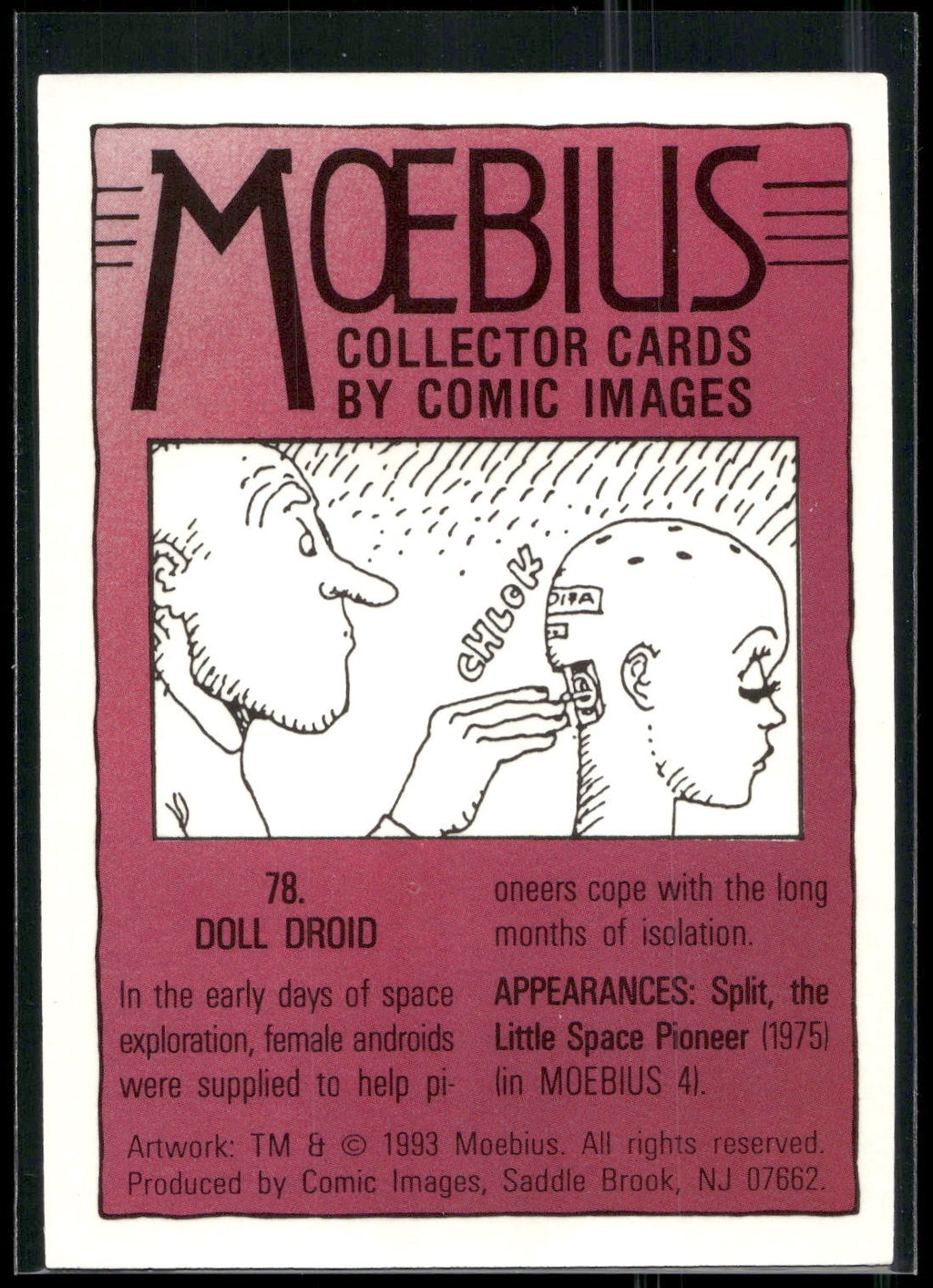 1993 Comic Images Moebius #78 Doll Droid
