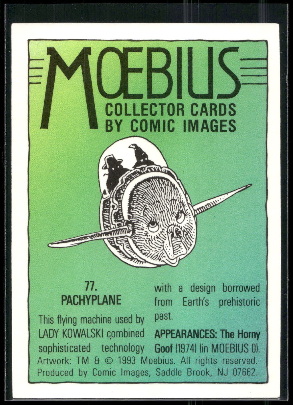 1993 Comic Images Moebius #77 Pachyplane