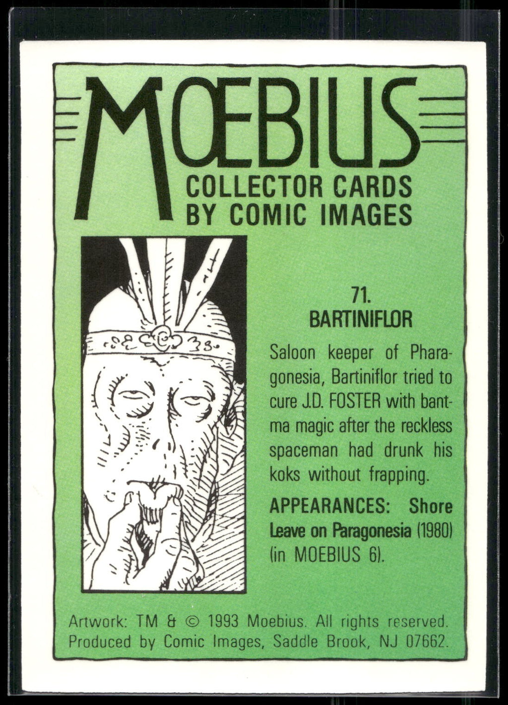 1993 Comic Images Moebius #71 Bartinflor