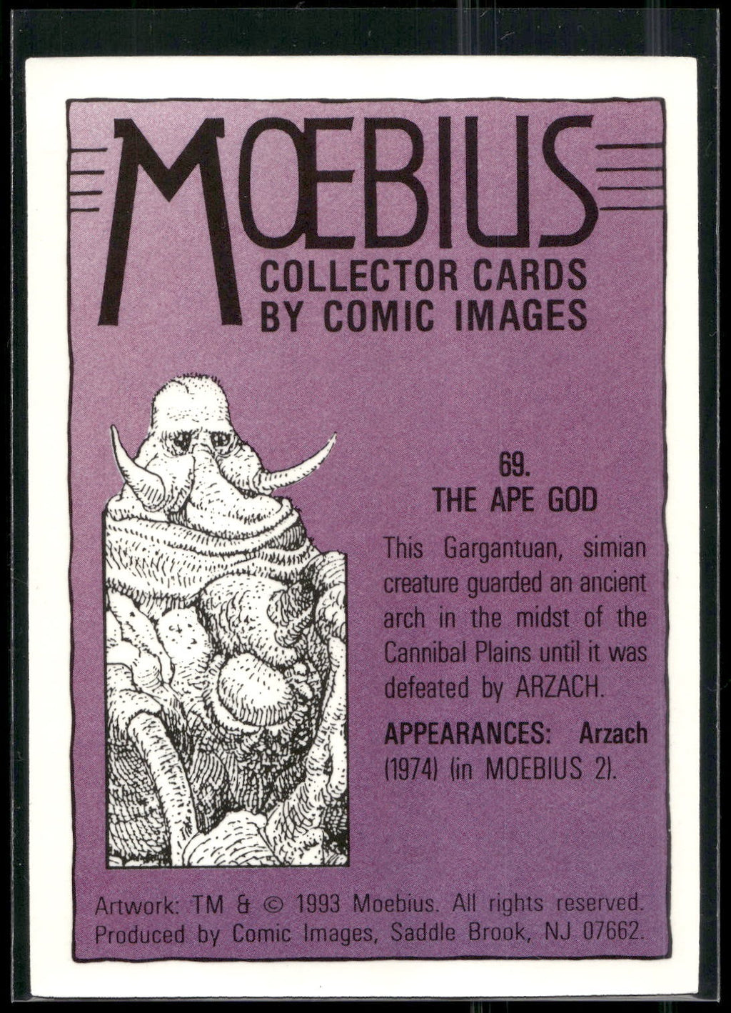 1993 Comic Images Moebius #69 The Ape God
