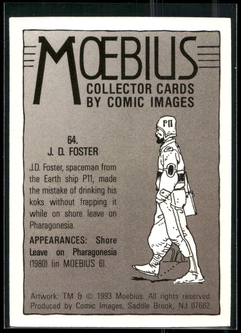 1993 Comic Images Moebius #64 J. D. Foster