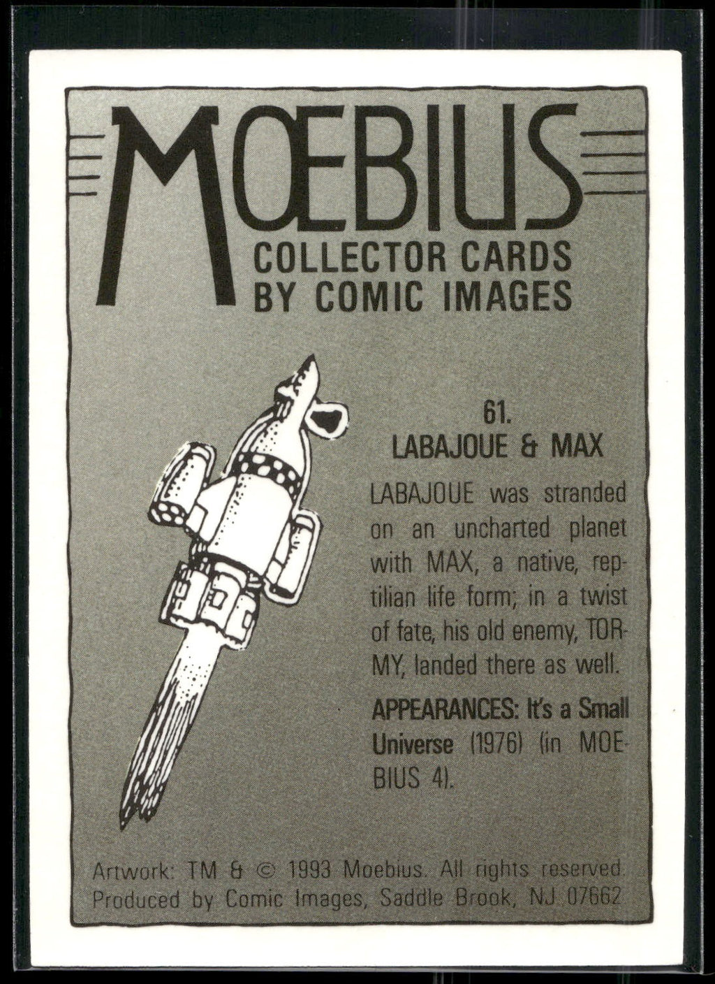 1993 Comic Images Moebius #61 Labajoue & Max