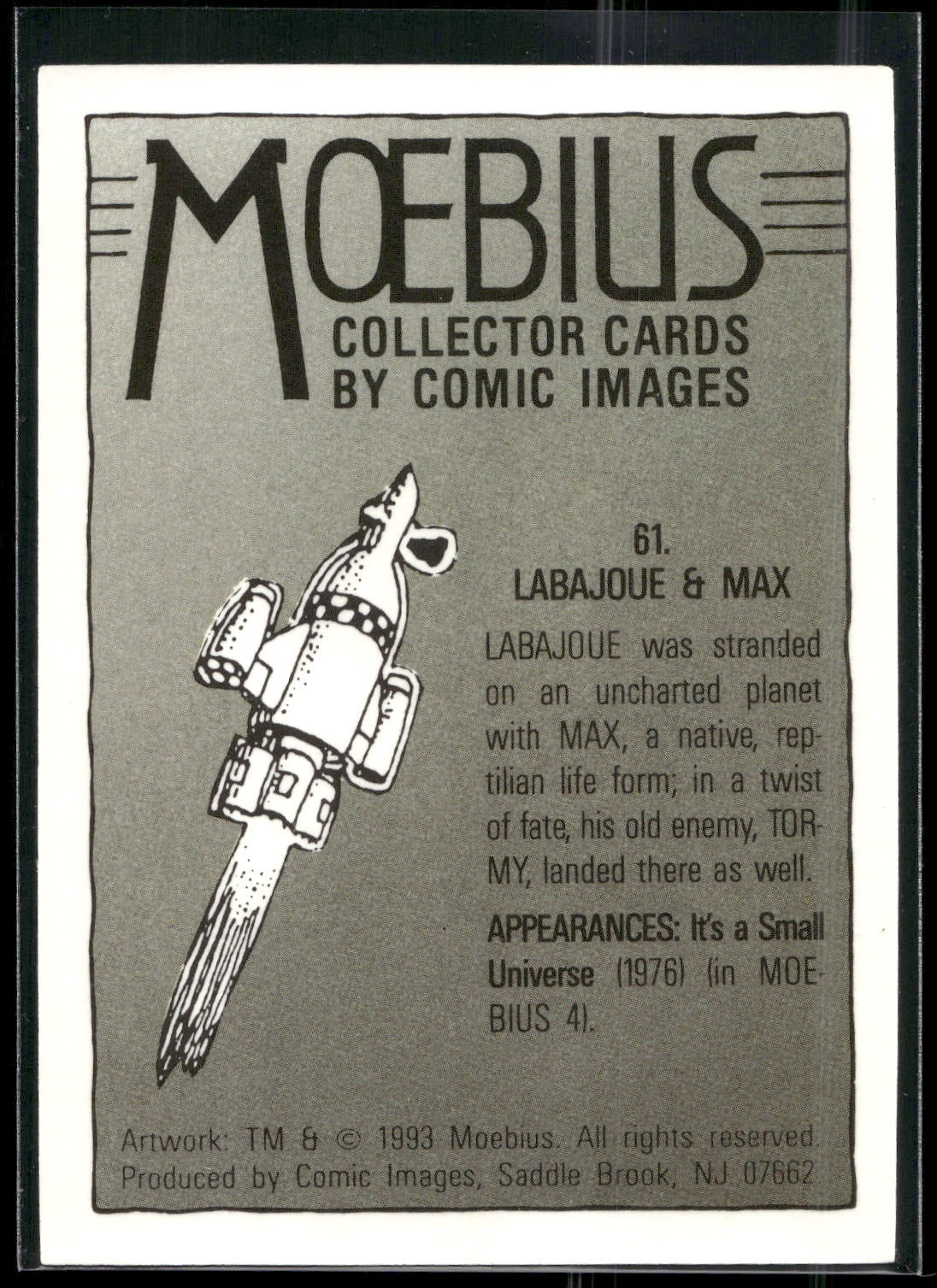 1993 Comic Images Moebius #61 Labajoue & Max