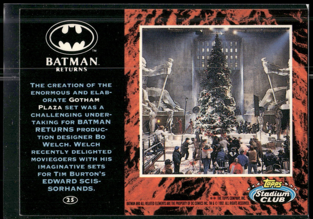 1992 Stadium Club Batman Returns #25 The creation enormous and elaborate Go