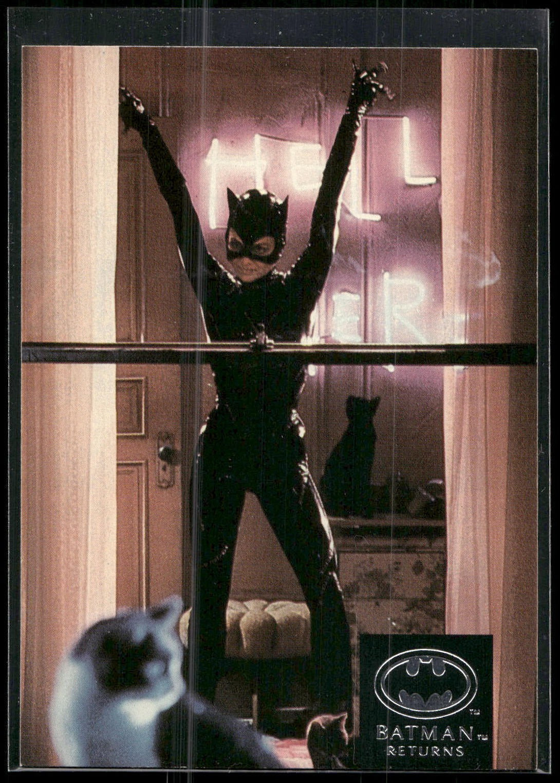 1992 Stadium Club Batman Returns #13 Catwoman life by lovely Michell