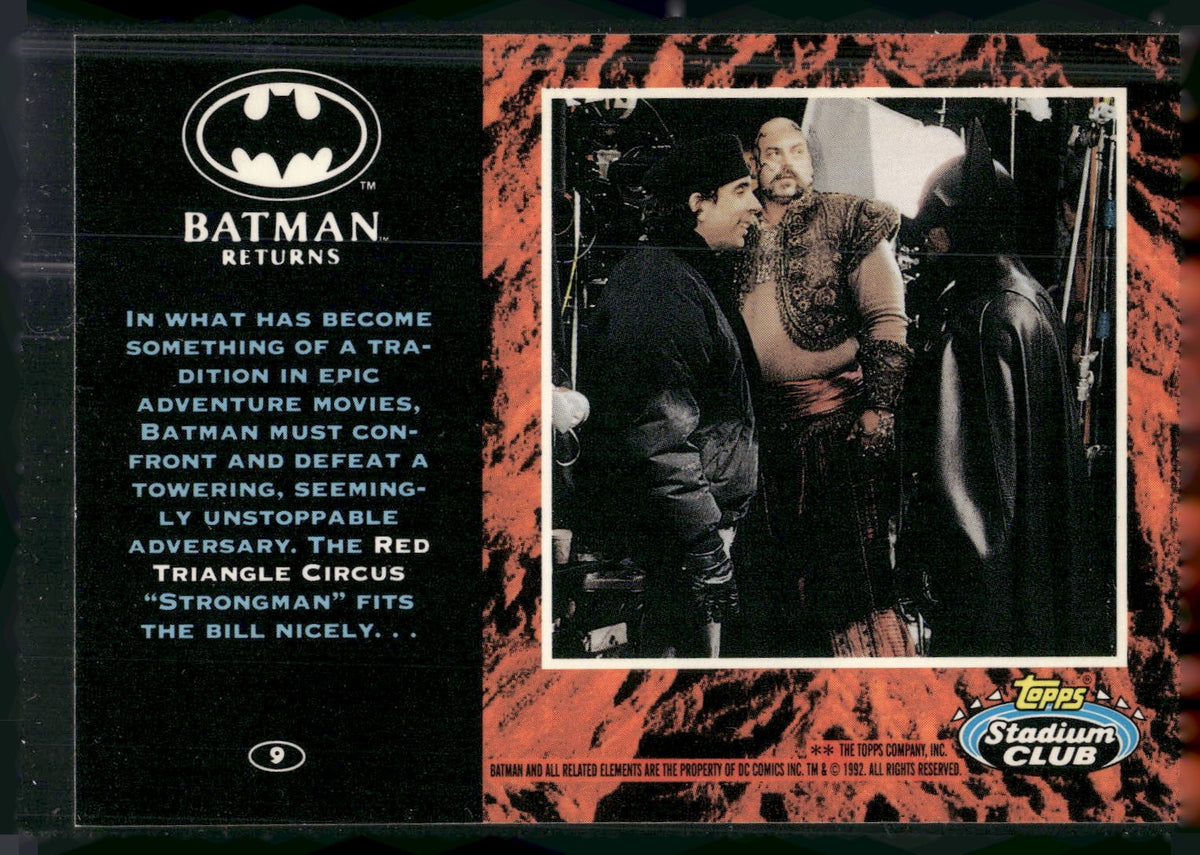 1992 Stadium Club Batman Returns #9 In what has become something of a tradition