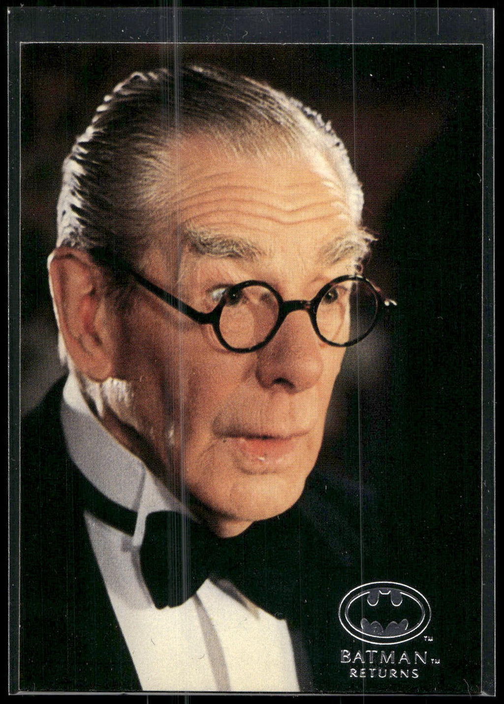 1992 Stadium Club Batman Returns #7 Alfred Pennyworth Bruce Wayne's loyal butler