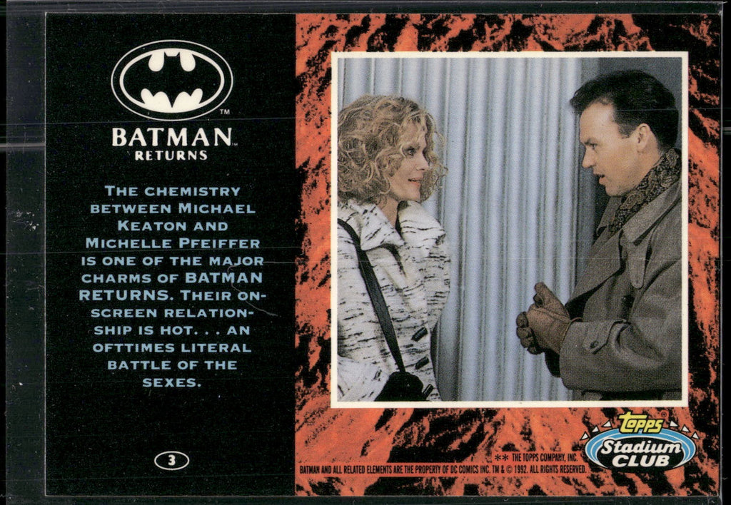 1992 Stadium Club Batman Returns #3 The chemistry between Catwomen