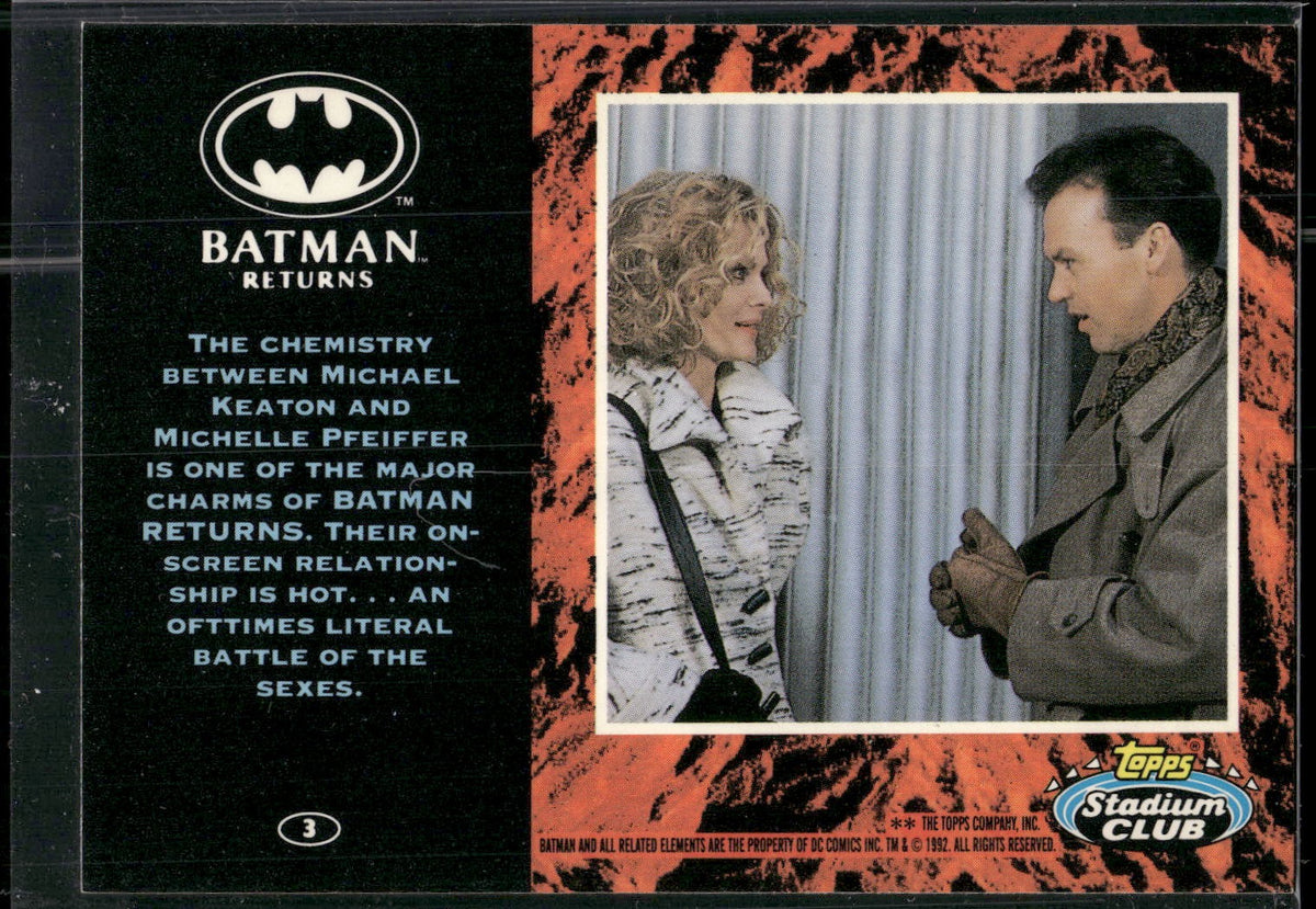 1992 Stadium Club Batman Returns #3 The chemistry between Catwomen