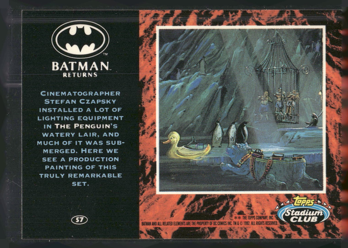 1992 Stadium Club Batman Returns #57 Cinematographer Stefan Czapsky installed