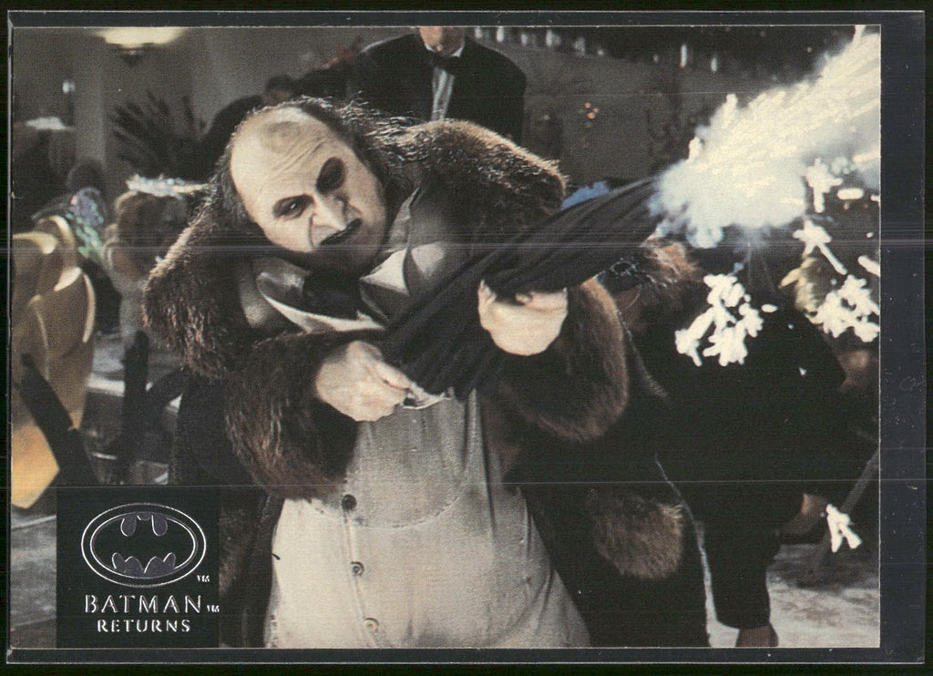 1992 Stadium Club Batman Returns #53 Batman has his Batmobile, The Penguin