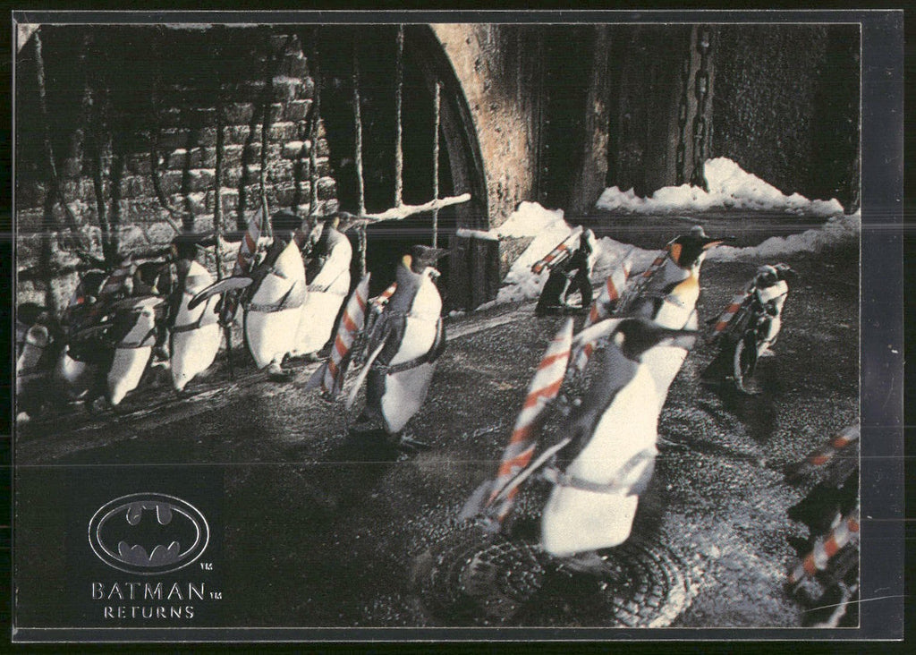 1992 Stadium Club Batman Returns #51 Penguins, penguins everywhere! Hundreds