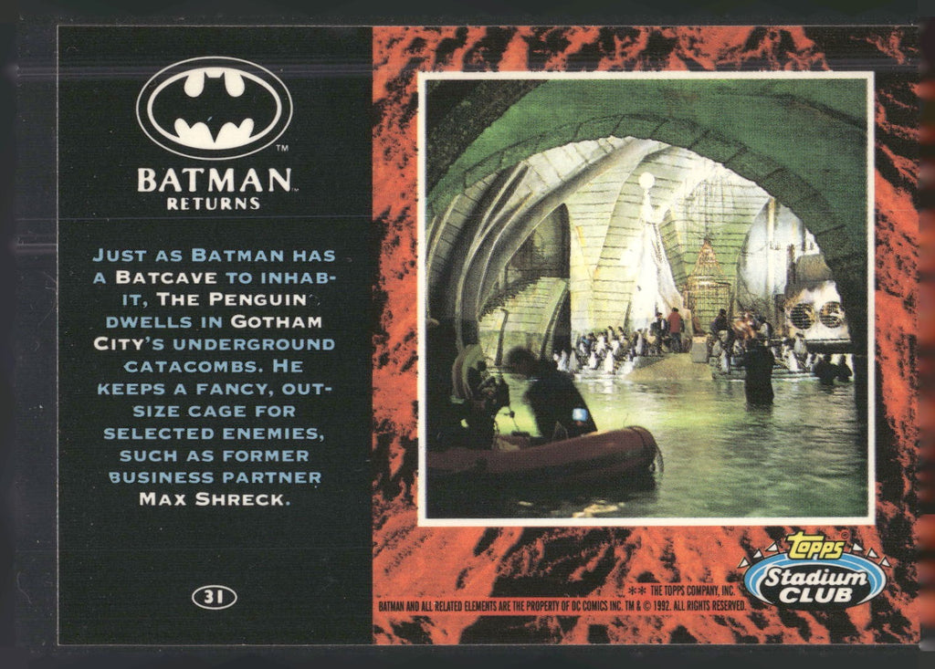 1992 Stadium Club Batman Returns #31 Just as Batman has a Batcase to inhabit