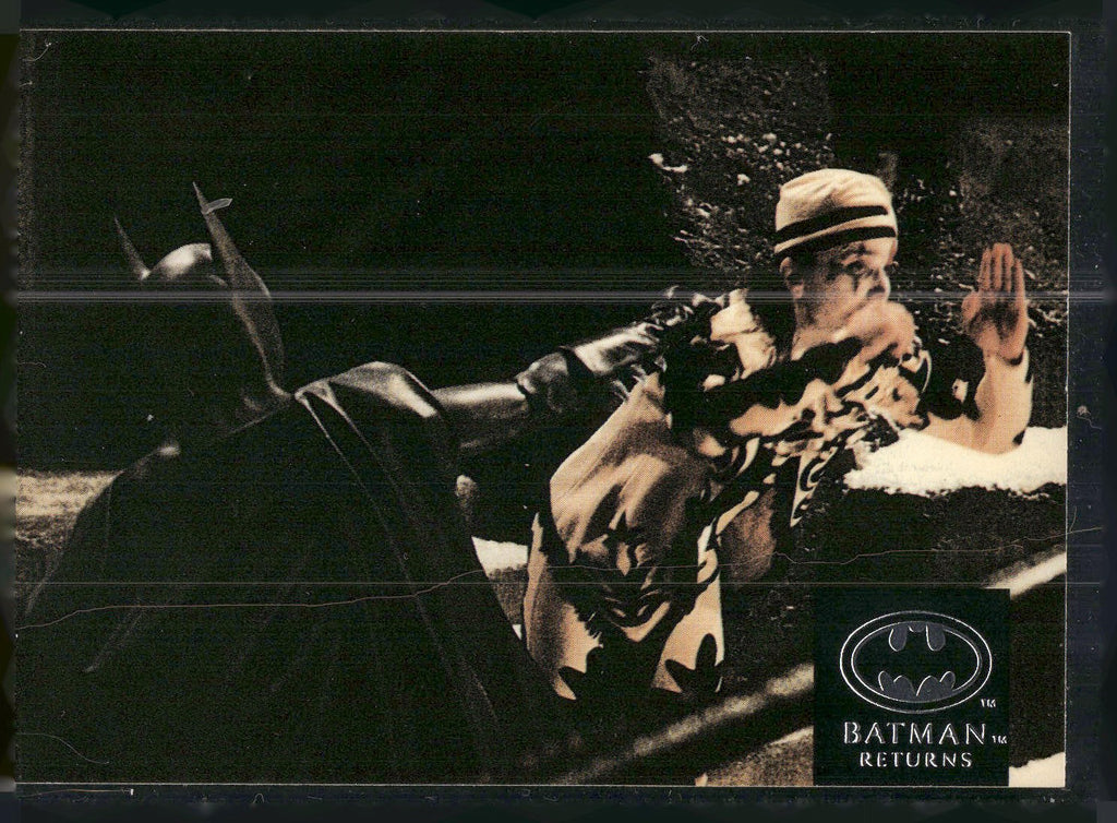 1992 Stadium Club Batman Returns #80 Battling the evil Red Triangle Circus Gang,