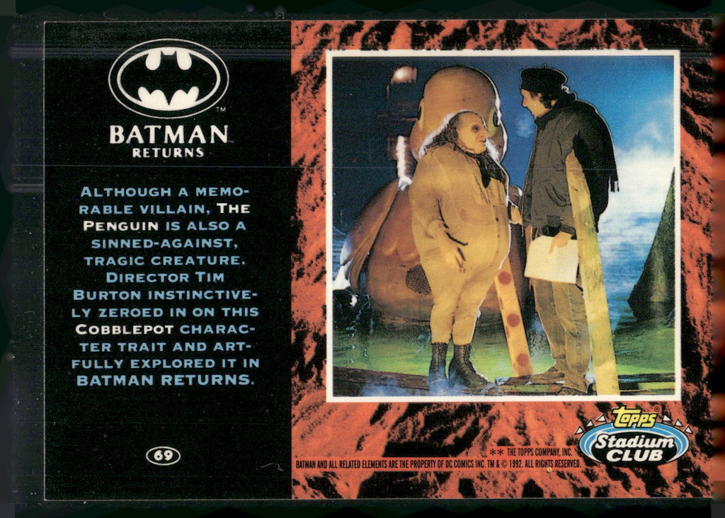 1992 Stadium Club Batman Returns #69 Although a memorable villain, The Penguin