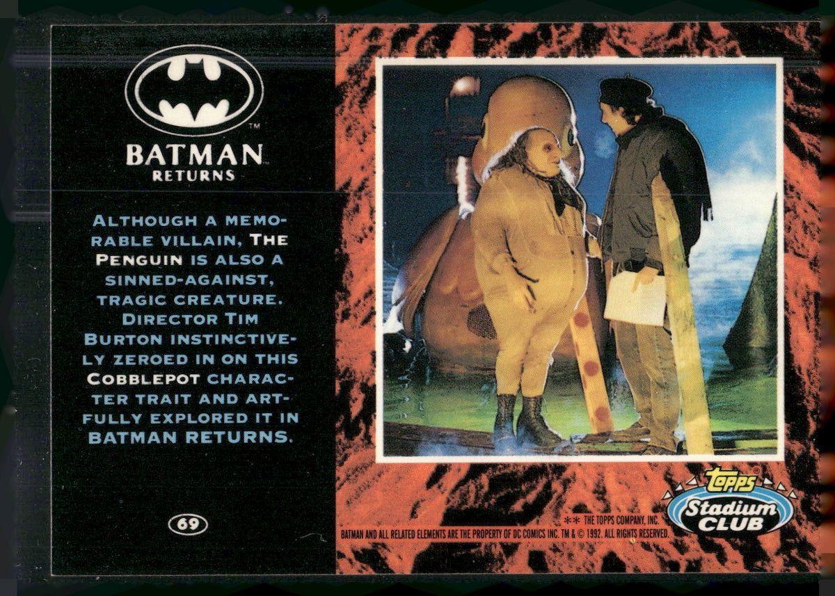 1992 Stadium Club Batman Returns #69 Although a memorable villain, The Penguin