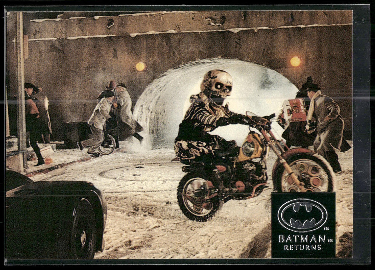 1992 Stadium Club Batman Returns #68 After blasting out of a giant Christmas
