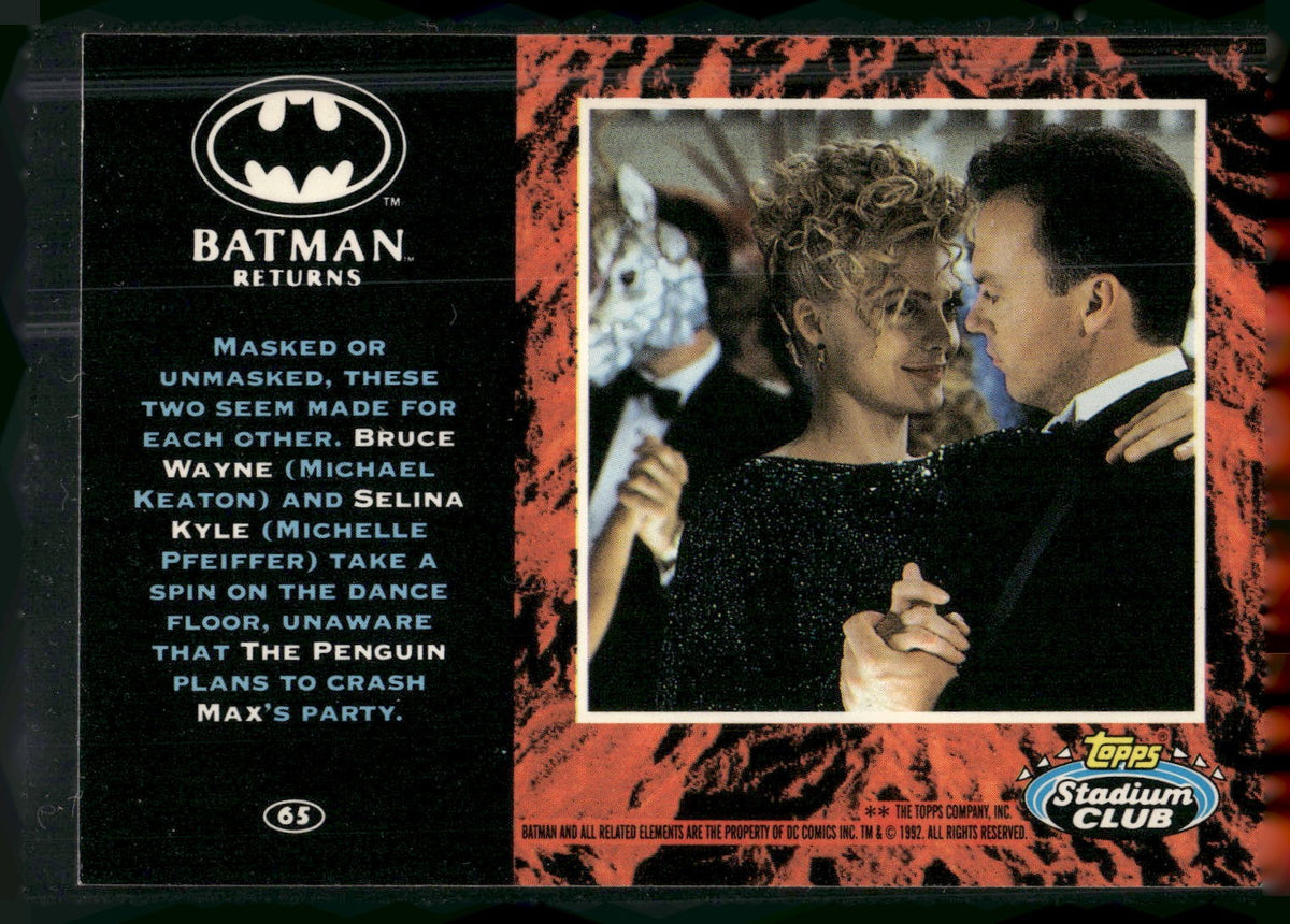 1992 Stadium Club Batman Returns #65 Masked or unmasked, these two seem made