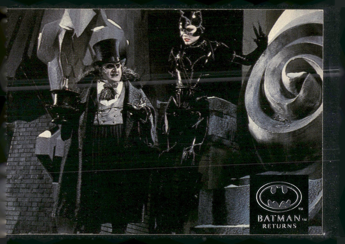 1992 Stadium Club Batman Returns #100 As in the first Batman movie, Gotham City