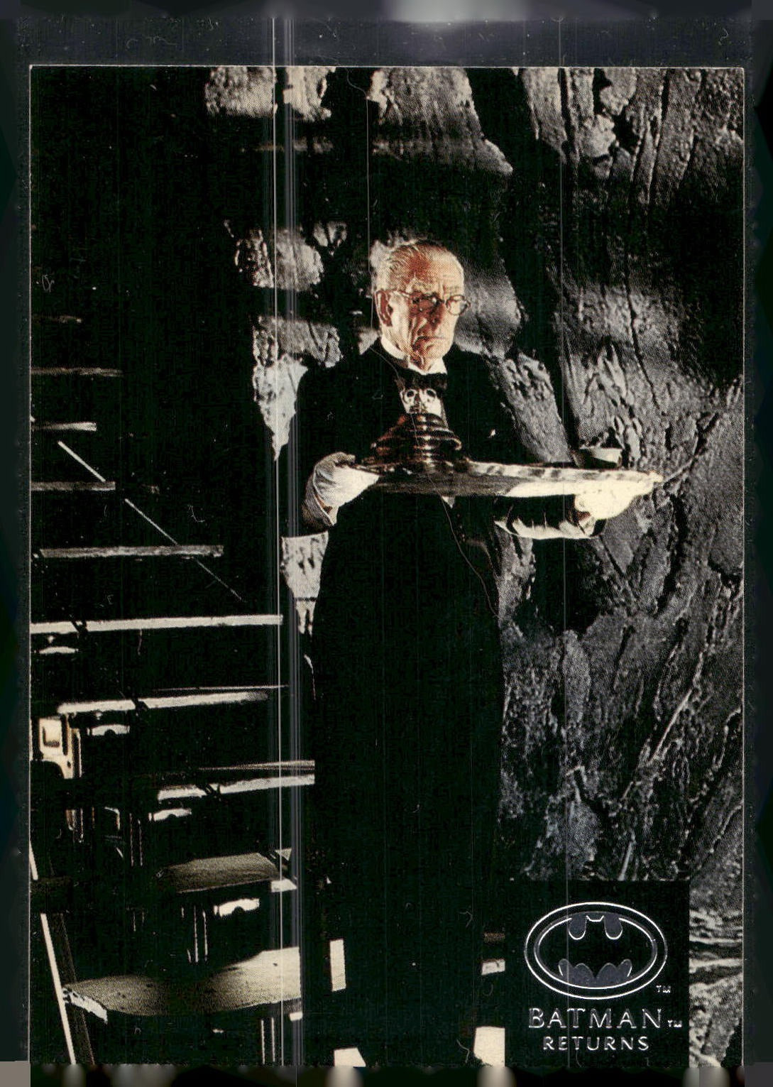 1992 Stadium Club Batman Returns #91 In Batman Returns, Michael Gough once again
