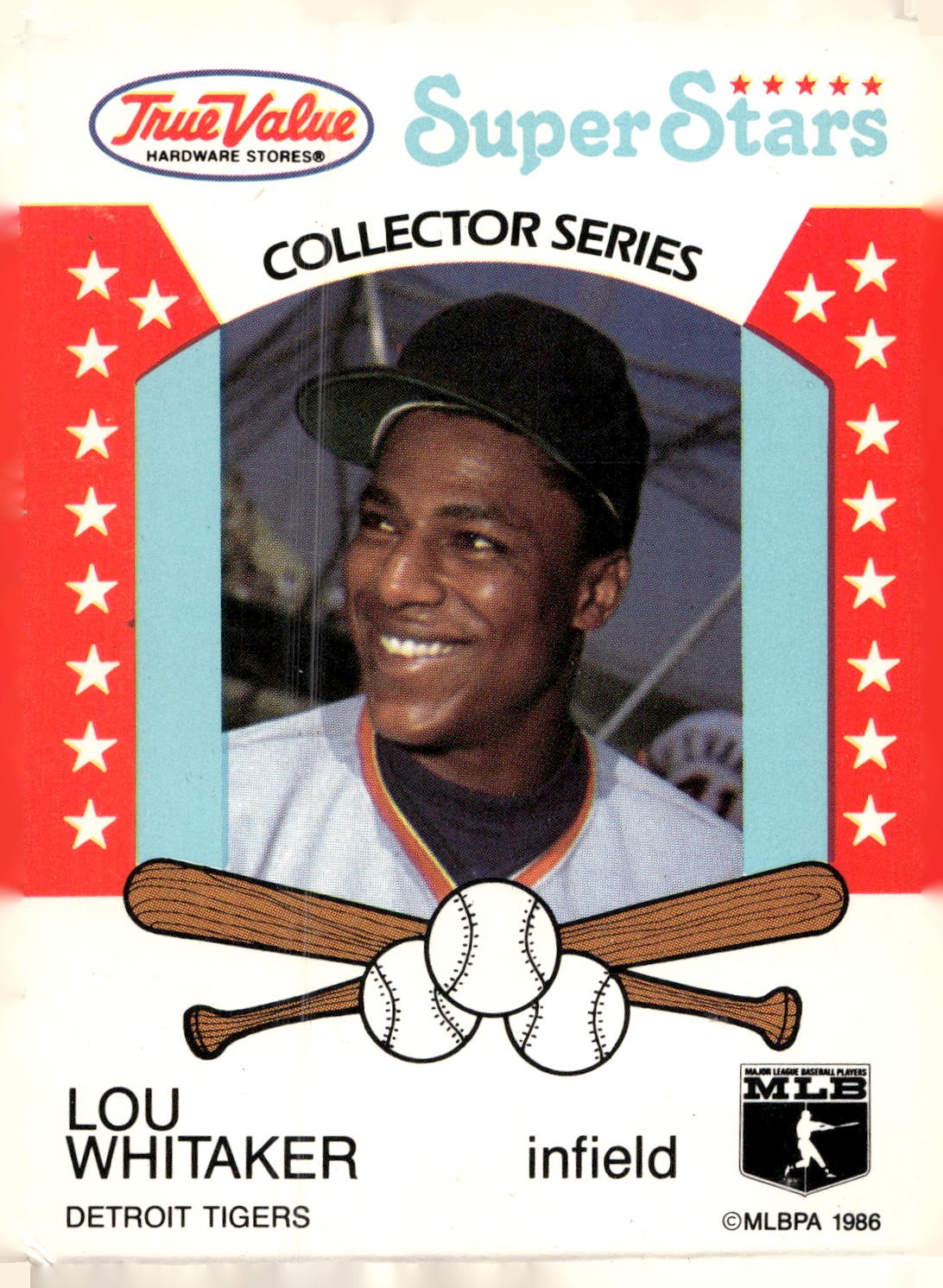 1986 True Value #25 Lou Whitaker