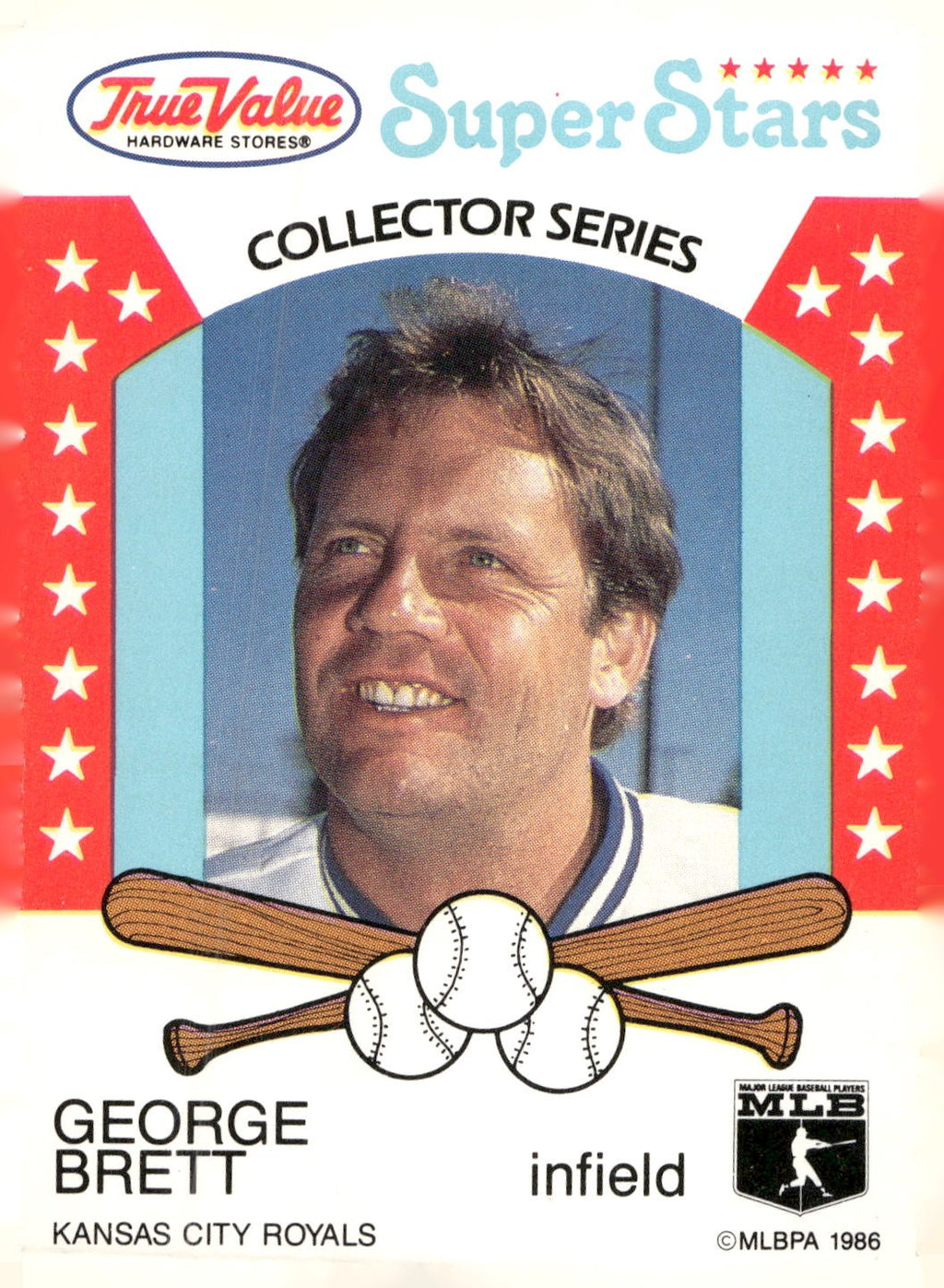 1986 True Value #17 George Brett