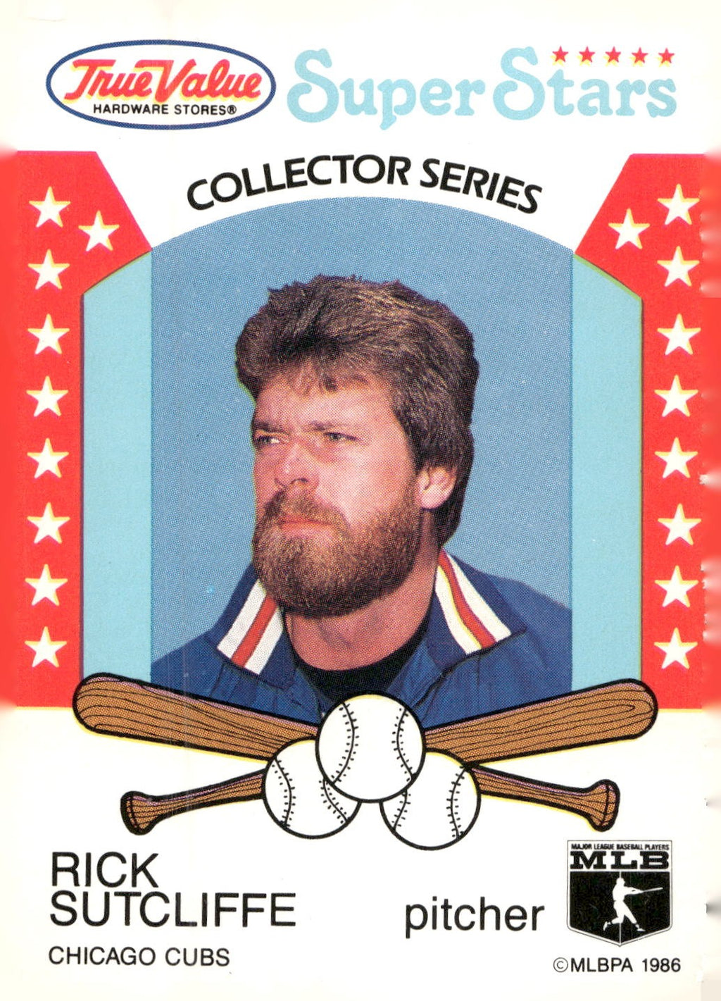 1986 True Value #18 Rick Sutcliffe