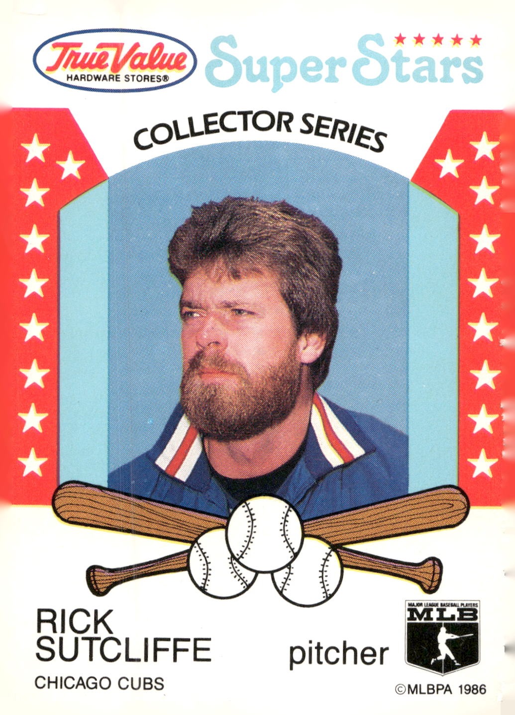 1986 True Value #18 Rick Sutcliffe