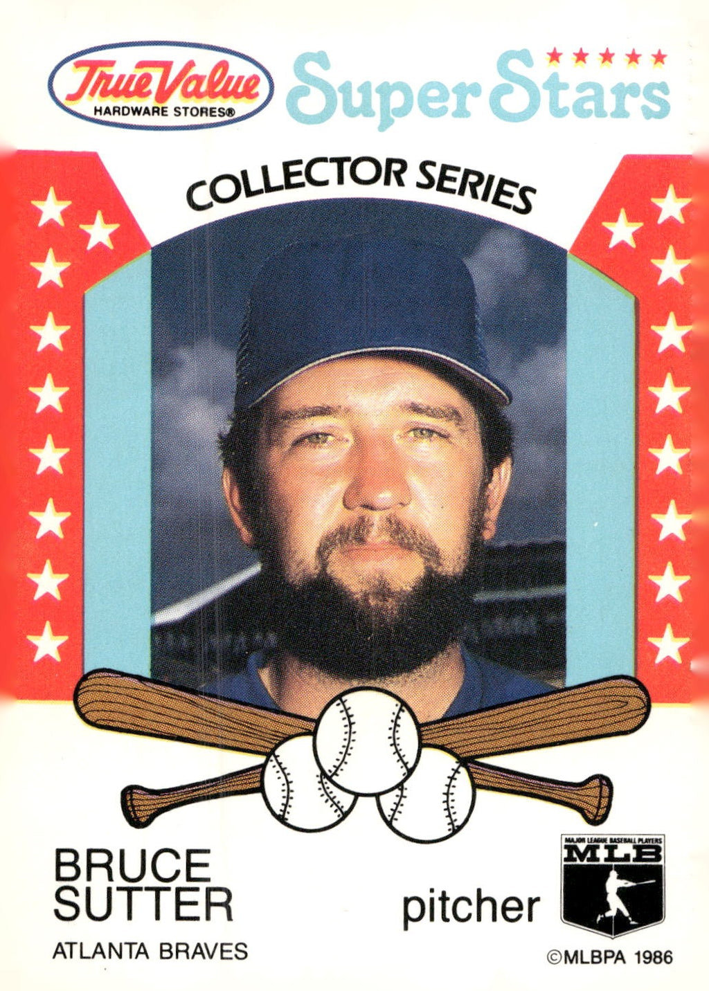 1986 True Value #15 Bruce Sutter