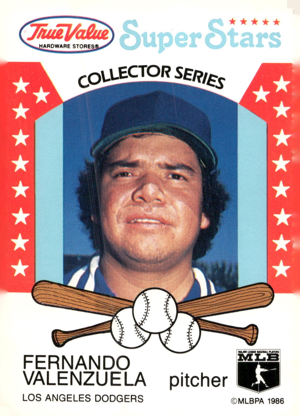 1986 True Value #6 Fernando Valenzuela