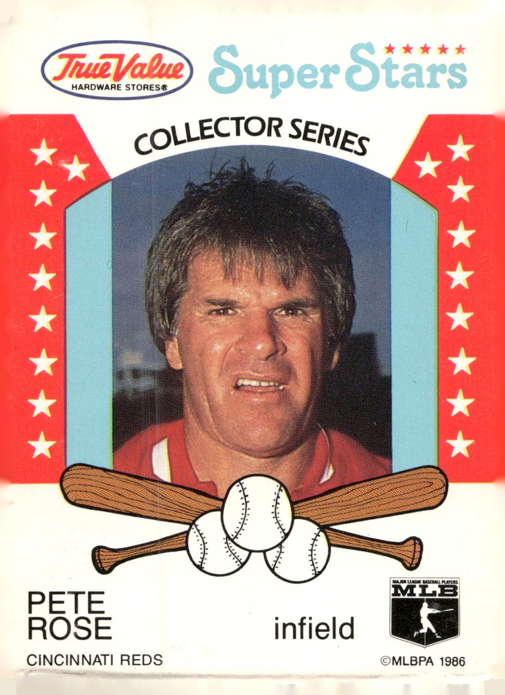 1986 True Value #4-6 Pete Rose / Don Mattingly / Fernando Valenzuela Panels