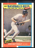 1987 Fleer Baseball's Best Sluggers vs. Pitchers #25 Don Mattingly