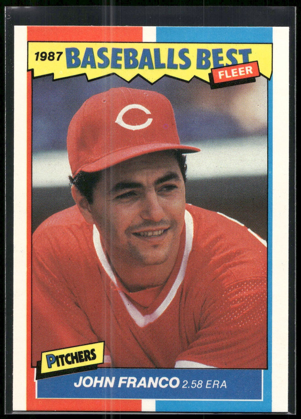 1987 Fleer Baseball's Best Sluggers vs. Pitchers #14 John Franco