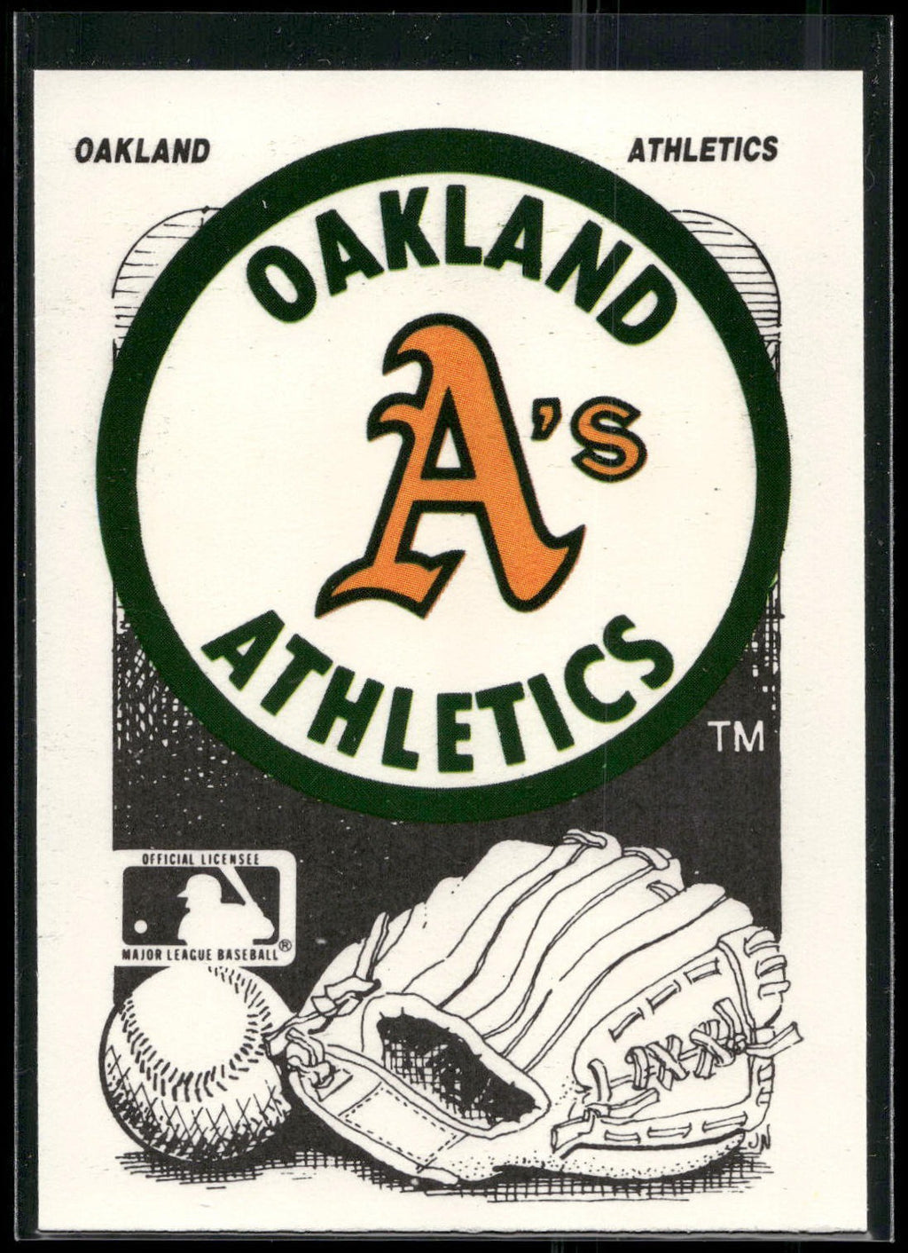 1987 Fleer #NNO Oakland Athletics Team Stickers