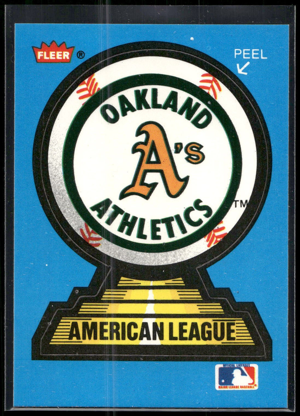 1987 Fleer #NNO Oakland Athletics Team Stickers