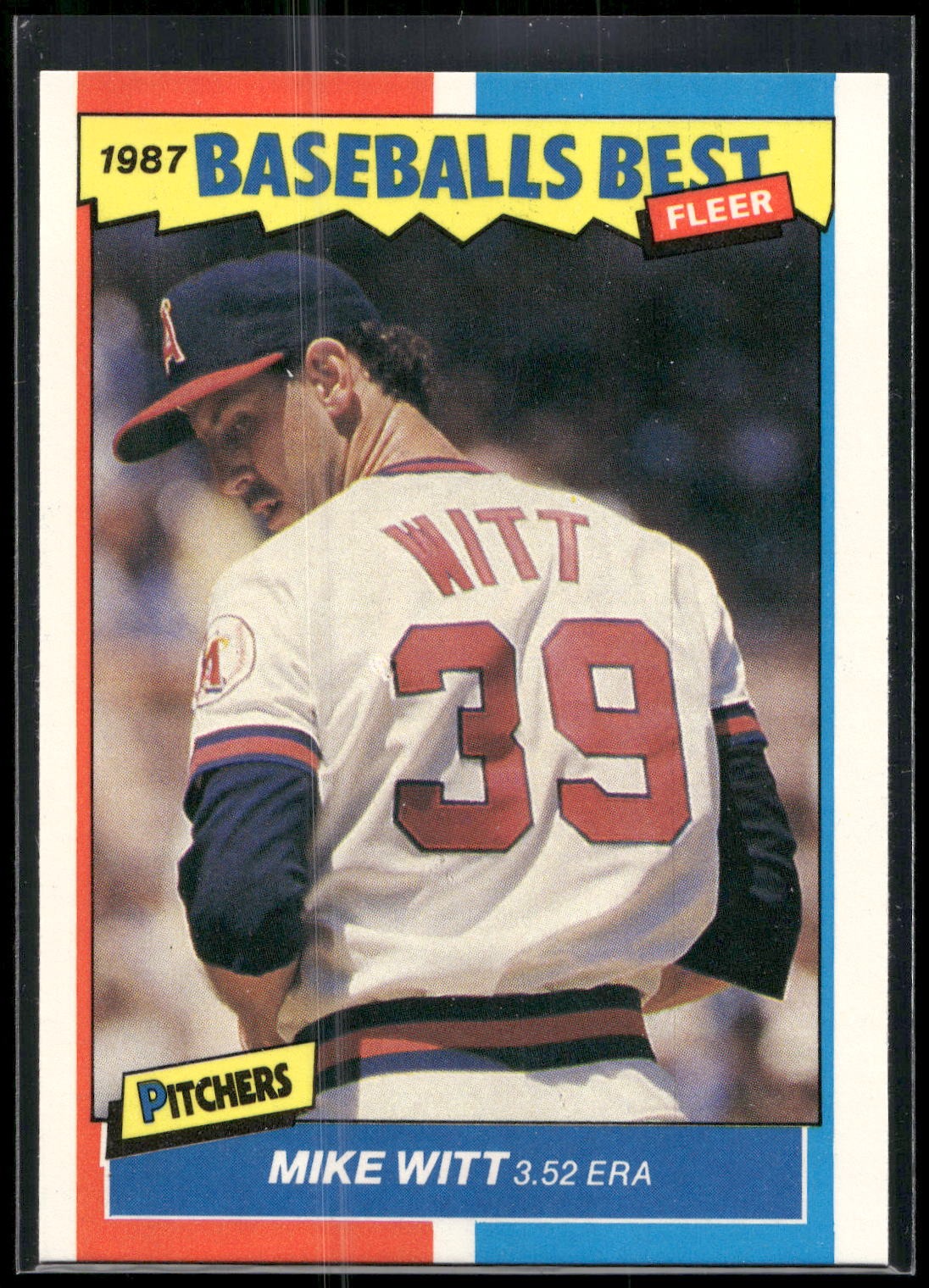 1987 Fleer Baseball's Best Sluggers vs. Pitchers #44 Mike Witt