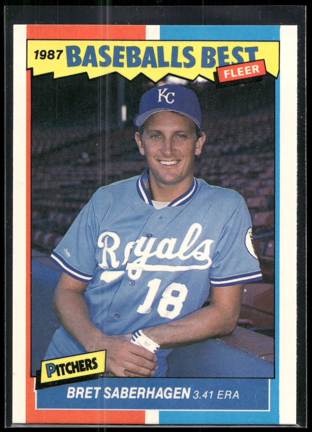 1987 Fleer Baseball's Best Sluggers vs. Pitchers #36 Bret Saberhagen
